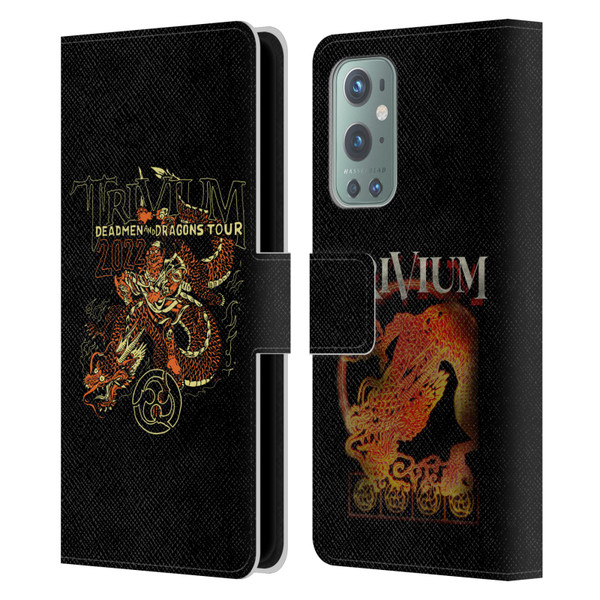 Trivium Graphics Deadmen And Dragons Leather Book Wallet Case Cover For OnePlus 9