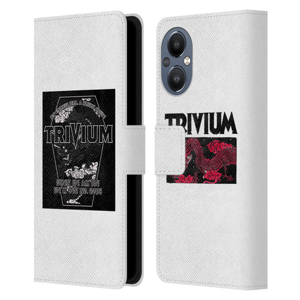 Trivium Graphics Double Dragons Leather Book Wallet Case Cover For OnePlus Nord N20 5G