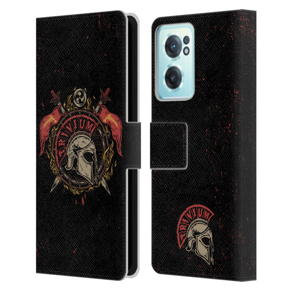 Trivium Graphics Knight Helmet Leather Book Wallet Case Cover For OnePlus Nord CE 2 5G