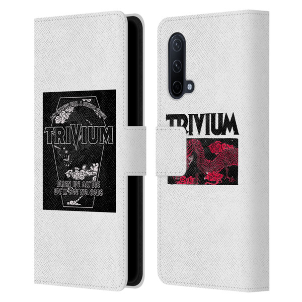 Trivium Graphics Double Dragons Leather Book Wallet Case Cover For OnePlus Nord CE 5G