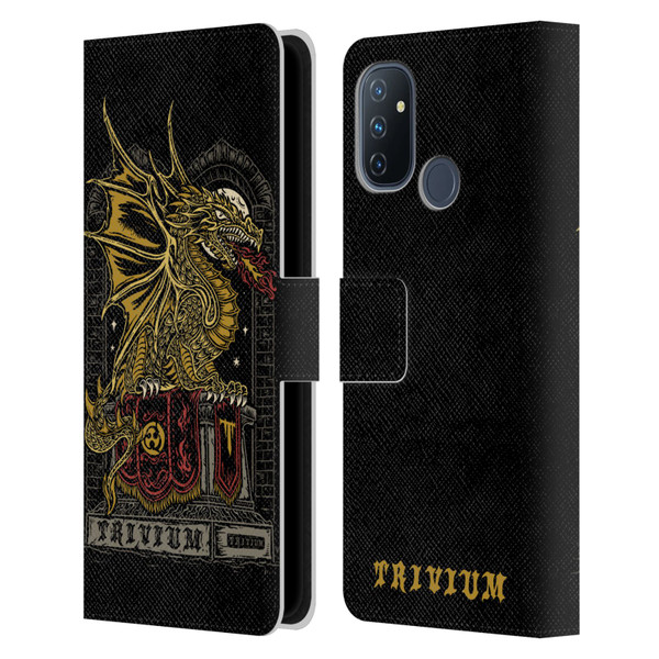 Trivium Graphics Big Dragon Leather Book Wallet Case Cover For OnePlus Nord N100