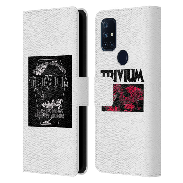 Trivium Graphics Double Dragons Leather Book Wallet Case Cover For OnePlus Nord N10 5G