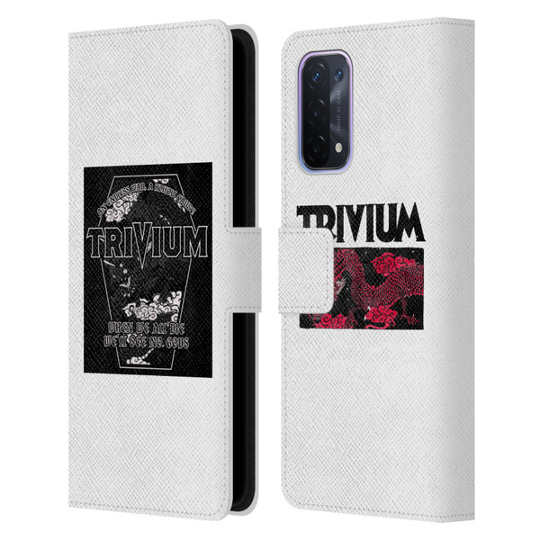 Trivium Graphics Double Dragons Leather Book Wallet Case Cover For OPPO A54 5G