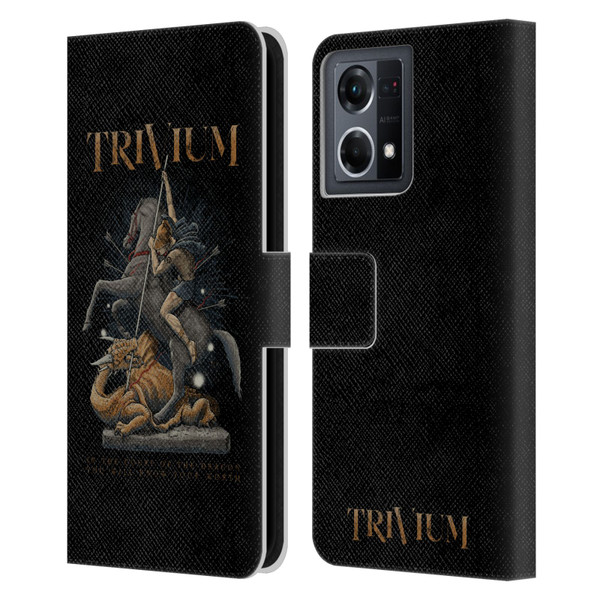 Trivium Graphics Dragon Slayer Leather Book Wallet Case Cover For OPPO Reno8 4G