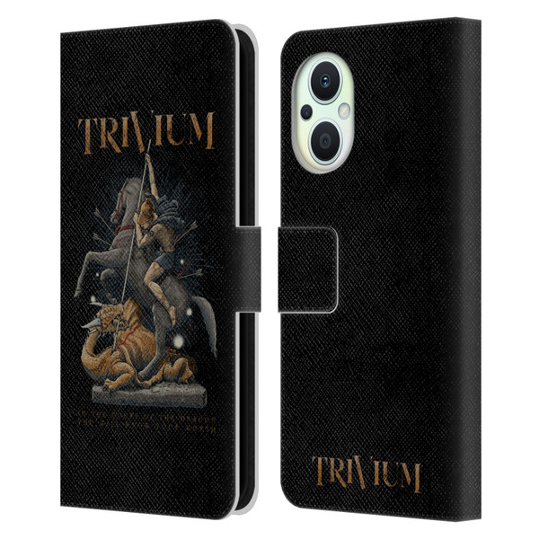 Trivium Graphics Dragon Slayer Leather Book Wallet Case Cover For OPPO Reno8 Lite