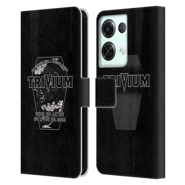 Trivium Graphics No Gods Leather Book Wallet Case Cover For OPPO Reno8 Pro