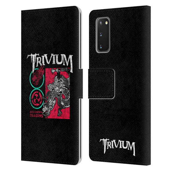 Trivium Graphics Deadmen And Dragons Date Leather Book Wallet Case Cover For Samsung Galaxy S20 / S20 5G