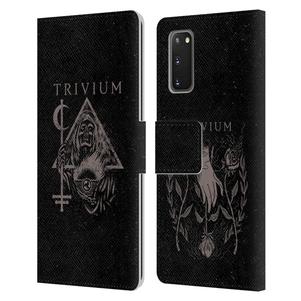 Trivium Graphics Reaper Triangle Leather Book Wallet Case Cover For Samsung Galaxy S20 / S20 5G