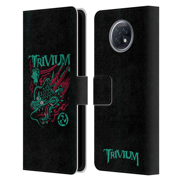 Trivium Graphics Screaming Dragon Leather Book Wallet Case Cover For Xiaomi Redmi Note 9T 5G
