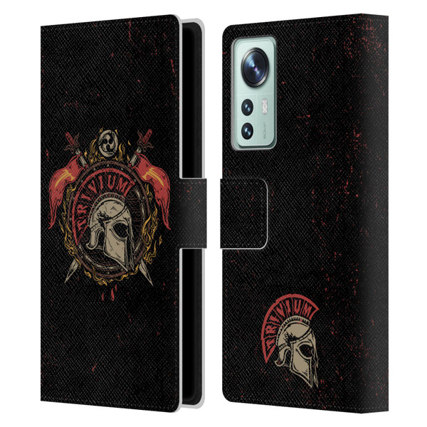 Trivium Graphics Knight Helmet Leather Book Wallet Case Cover For Xiaomi 12