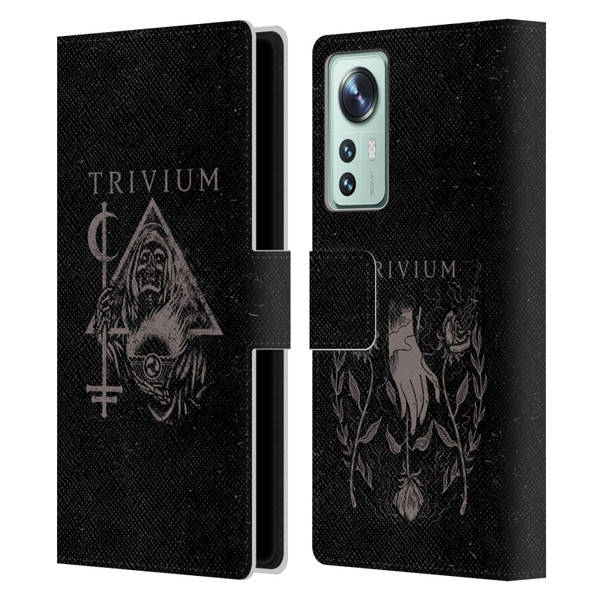 Trivium Graphics Reaper Triangle Leather Book Wallet Case Cover For Xiaomi 12