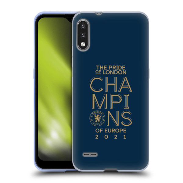 Chelsea Football Club 2021 Champions The Pride Of London Soft Gel Case for LG K22