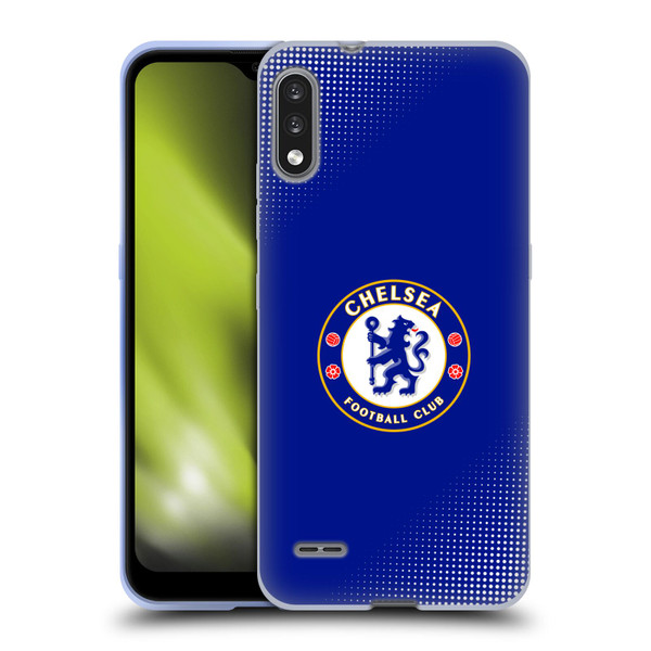 Chelsea Football Club Crest Halftone Soft Gel Case for LG K22
