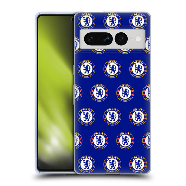 Chelsea Football Club Crest Pattern Soft Gel Case for Google Pixel 7 Pro