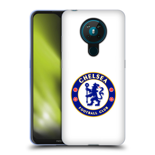 Chelsea Football Club Crest Plain White Soft Gel Case for Nokia 5.3