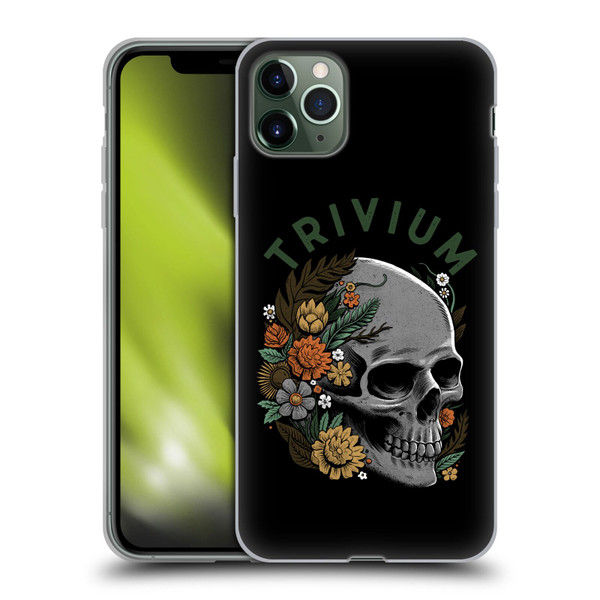 Trivium Graphics Skelly Flower Soft Gel Case for Apple iPhone 11 Pro Max
