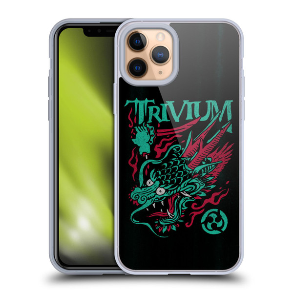 Trivium Graphics Screaming Dragon Soft Gel Case for Apple iPhone 11 Pro