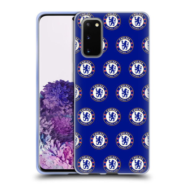 Chelsea Football Club Crest Pattern Soft Gel Case for Samsung Galaxy S20 / S20 5G