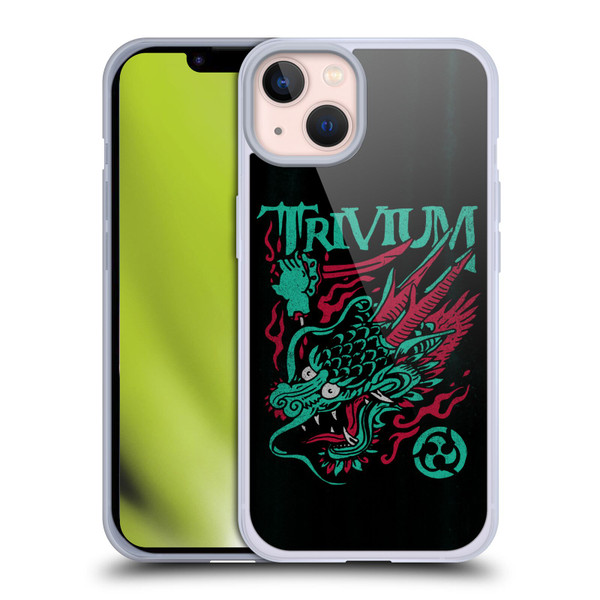 Trivium Graphics Screaming Dragon Soft Gel Case for Apple iPhone 13