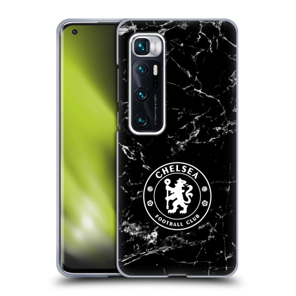 Chelsea Football Club Crest Black Marble Soft Gel Case for Xiaomi Mi 10 Ultra 5G