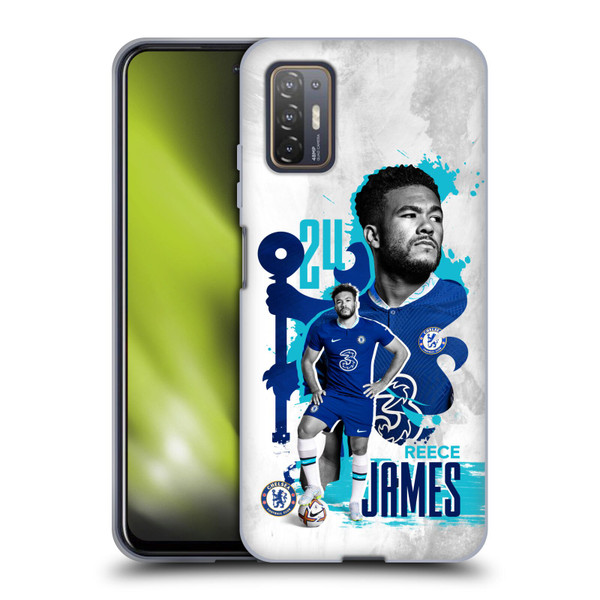 Chelsea Football Club 2022/23 First Team Reece James Soft Gel Case for HTC Desire 21 Pro 5G