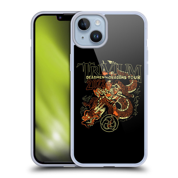 Trivium Graphics Deadmen And Dragons Soft Gel Case for Apple iPhone 14 Plus