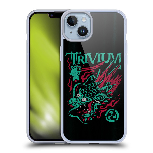 Trivium Graphics Screaming Dragon Soft Gel Case for Apple iPhone 14 Plus