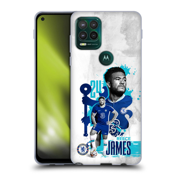 Chelsea Football Club 2022/23 First Team Reece James Soft Gel Case for Motorola Moto G Stylus 5G 2021