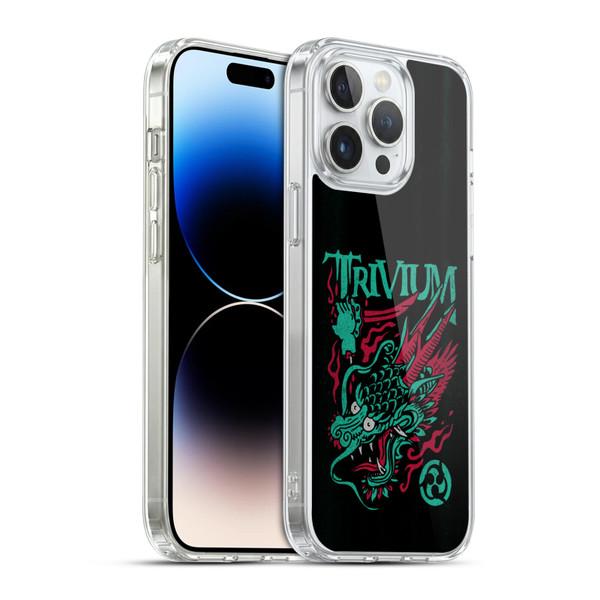 Trivium Graphics Screaming Dragon Soft Gel Case for Apple iPhone 14 Pro Max & MagSafe