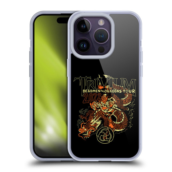Trivium Graphics Deadmen And Dragons Soft Gel Case for Apple iPhone 14 Pro