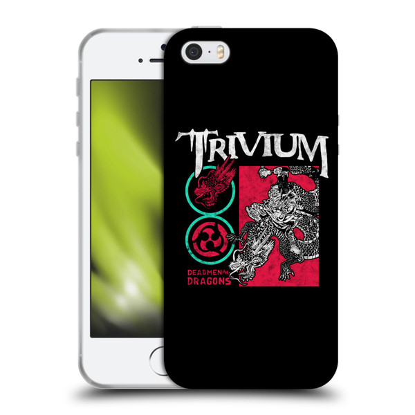 Trivium Graphics Deadmen And Dragons Date Soft Gel Case for Apple iPhone 5 / 5s / iPhone SE 2016