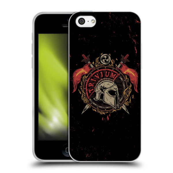 Trivium Graphics Knight Helmet Soft Gel Case for Apple iPhone 5c