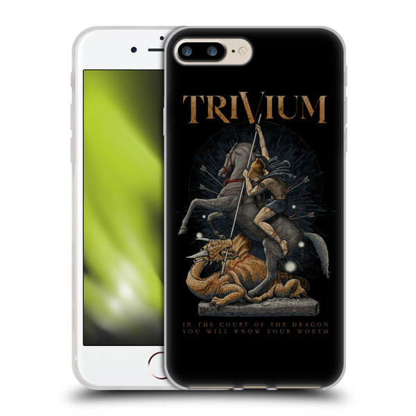 Trivium Graphics Dragon Slayer Soft Gel Case for Apple iPhone 7 Plus / iPhone 8 Plus
