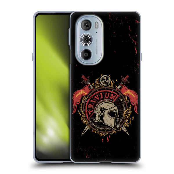 Trivium Graphics Knight Helmet Soft Gel Case for Motorola Edge X30