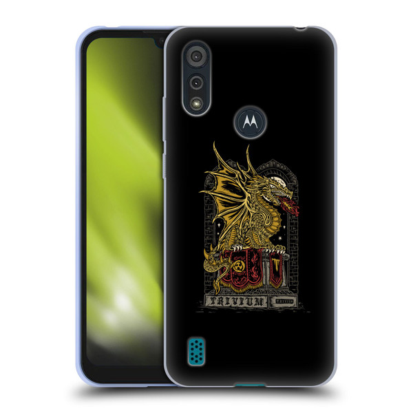 Trivium Graphics Big Dragon Soft Gel Case for Motorola Moto E6s (2020)