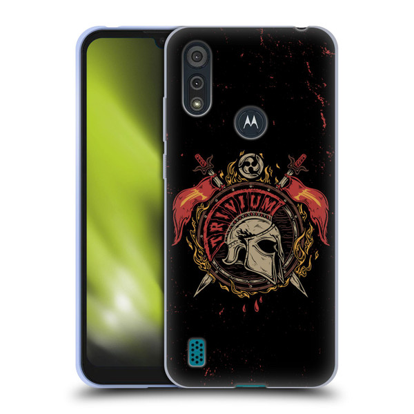 Trivium Graphics Knight Helmet Soft Gel Case for Motorola Moto E6s (2020)