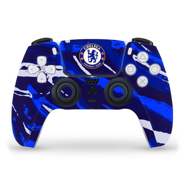 Chelsea Football Club Art Abstract Brush Vinyl Sticker Skin Decal Cover for Sony PS5 Sony DualSense Controller