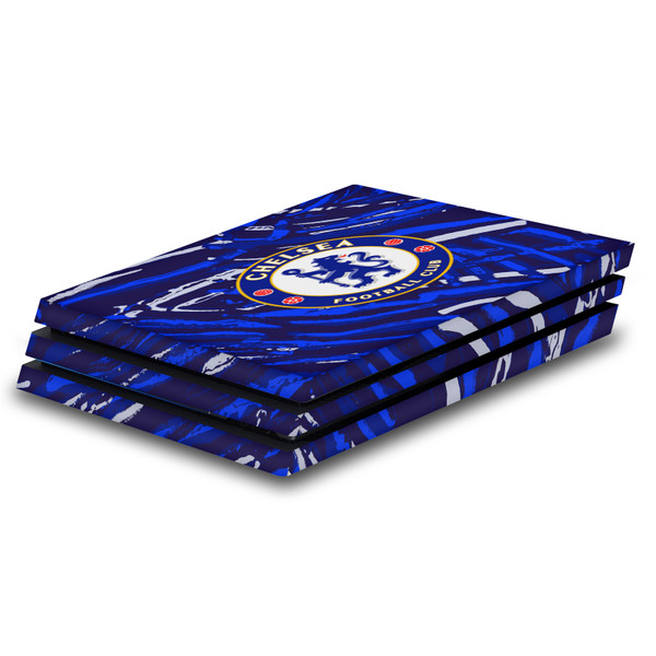 Chelsea Football Club Art Abstract Brush Vinyl Sticker Skin Decal Cover for Sony PS4 Pro Console