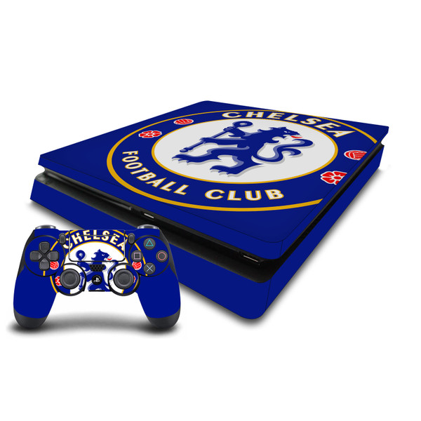 Chelsea Football Club Art Oversize Vinyl Sticker Skin Decal Cover for Sony PS4 Slim Console & Controller