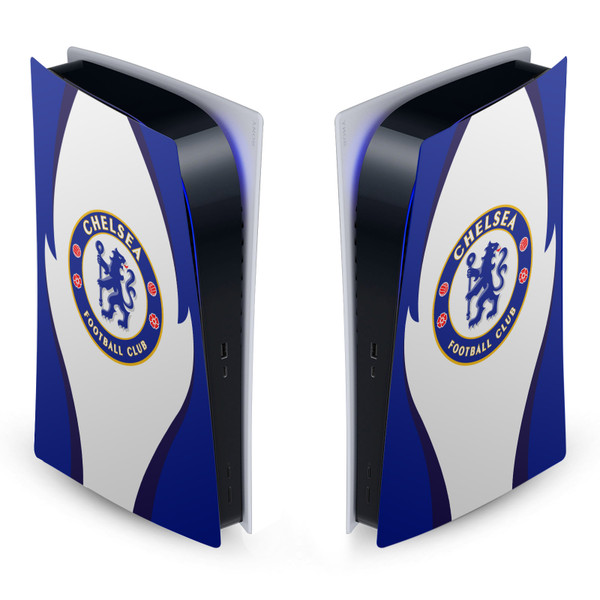 Chelsea Football Club Art Side Details Vinyl Sticker Skin Decal Cover for Sony PS5 Digital Edition Console