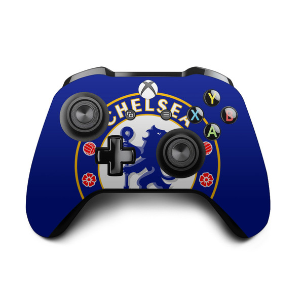 Chelsea Football Club Art Oversize Vinyl Sticker Skin Decal Cover for Microsoft Xbox One S / X Controller