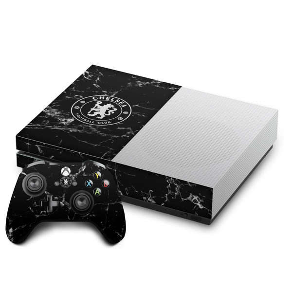 Chelsea Football Club Art Black Marble Vinyl Sticker Skin Decal Cover for Microsoft One S Console & Controller