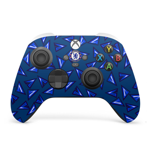Chelsea Football Club Art Geometric Pattern Vinyl Sticker Skin Decal Cover for Microsoft Xbox Series X / Series S Controller