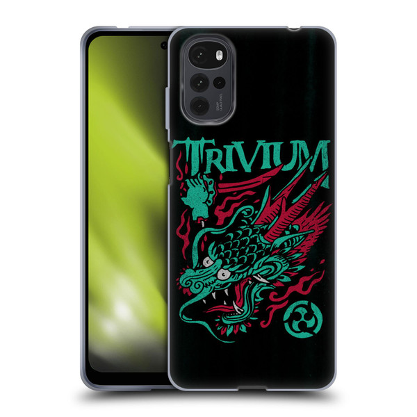 Trivium Graphics Screaming Dragon Soft Gel Case for Motorola Moto G22