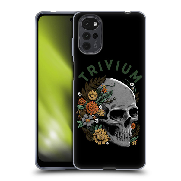 Trivium Graphics Skelly Flower Soft Gel Case for Motorola Moto G22