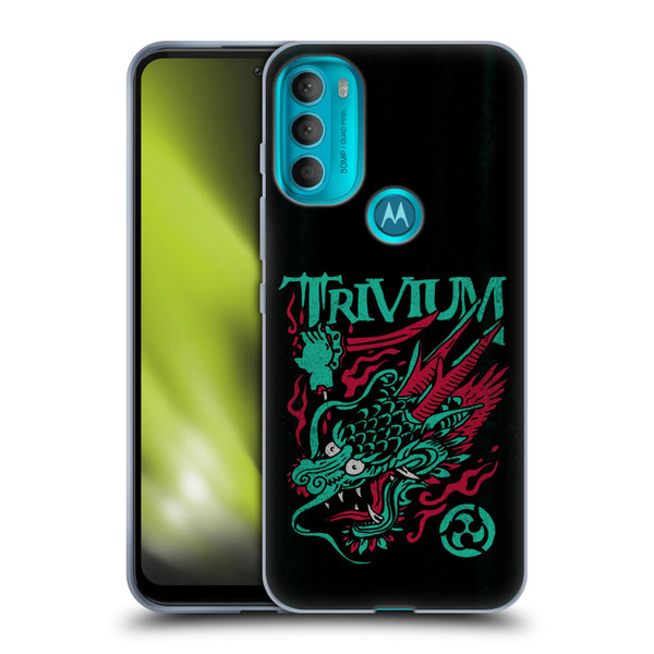 Trivium Graphics Screaming Dragon Soft Gel Case for Motorola Moto G71 5G