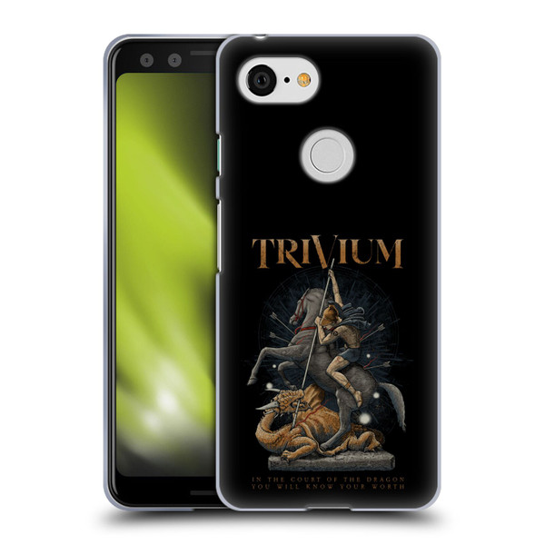 Trivium Graphics Dragon Slayer Soft Gel Case for Google Pixel 3