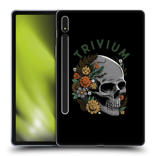 Trivium Graphics Skelly Flower Soft Gel Case for Samsung Galaxy Tab S8
