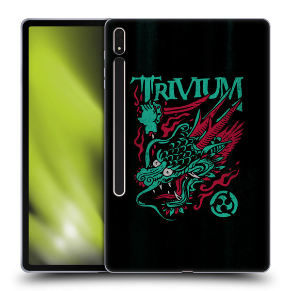 Trivium Graphics Screaming Dragon Soft Gel Case for Samsung Galaxy Tab S8 Plus