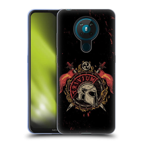 Trivium Graphics Knight Helmet Soft Gel Case for Nokia 5.3